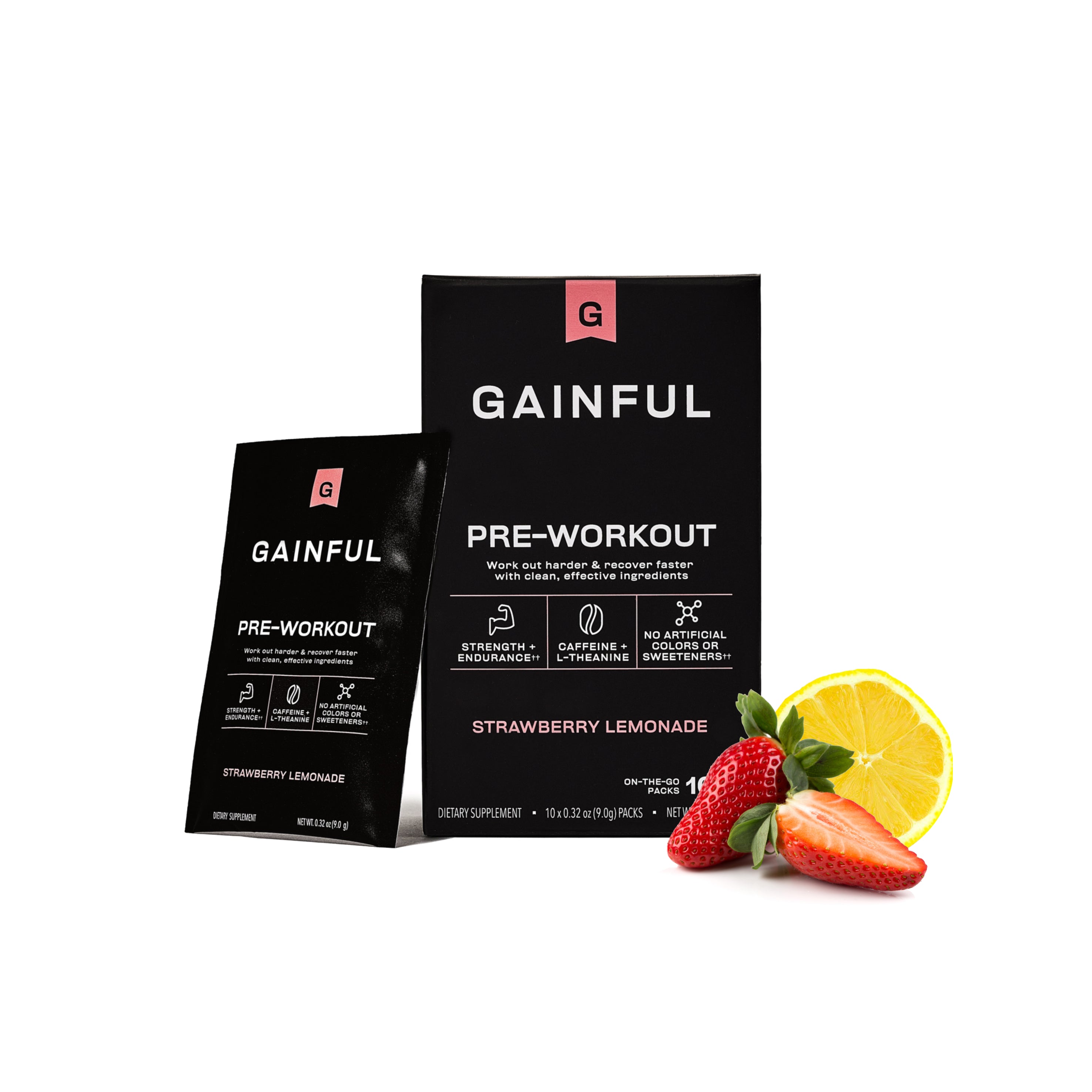 Caffeinated Pre-Workout - Strawberry Lemonade 10 Pack